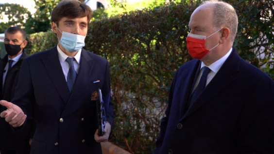 Prince Albert II Visited Photo Exhibition "The Most Beautiful Country" in Monaco