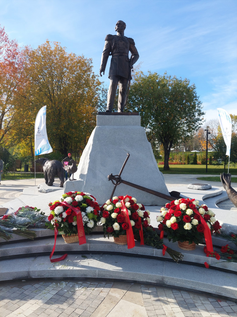 Открытие памятника Ф.П. Литке в Кронштадте