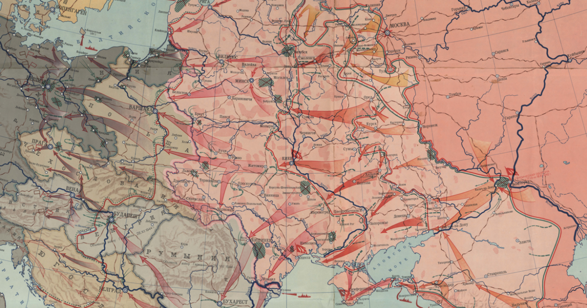 карта боевых действий Великой Отечественной войны