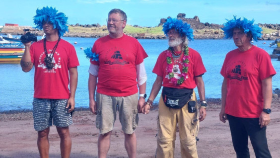 Easter Island Sends Off Circumnavigation Of The Rgs With Music And "Sea Words"
