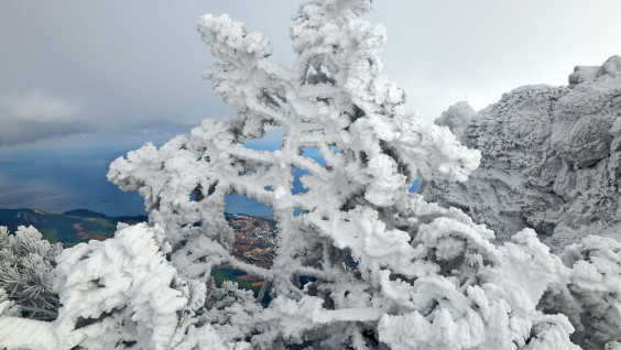 Ай-Петри в снегу: фоторепортаж с одной из самых живописных гор Крыма