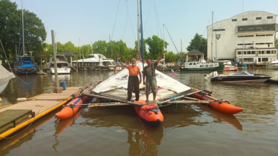 Going Out to Sea: Trimaran of RGS’s Circumnavigation Leaves Hospitable Harbor of San Fernando
