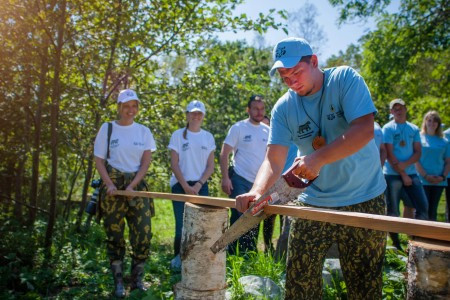 Студенческий отряд "Тигр" торжественно закончил свою экологическую вахту