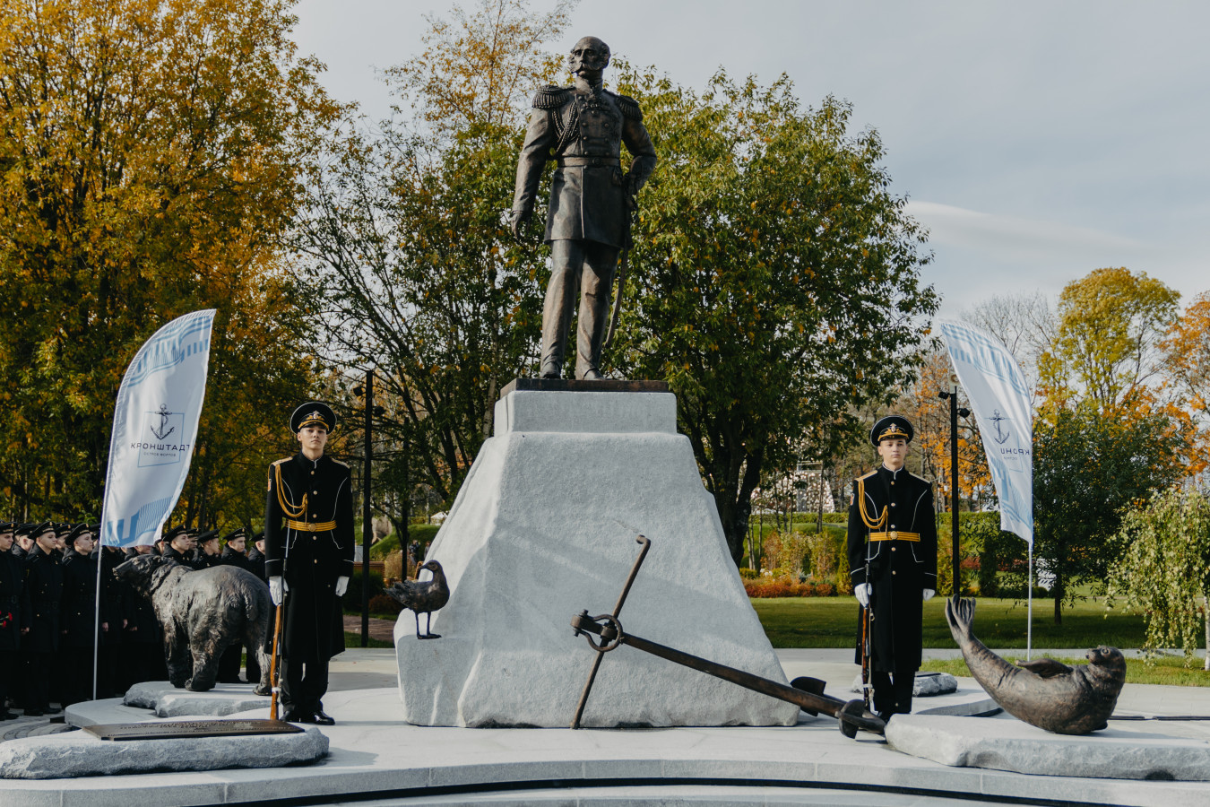 Памятник Ф. П. Литке. Фото: пресс-служба проекта 