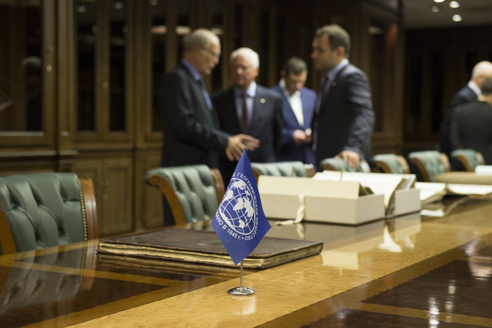 Церемония подписания соглашения между Русским географическим обществом и Фондом Князя Монако Альбера II