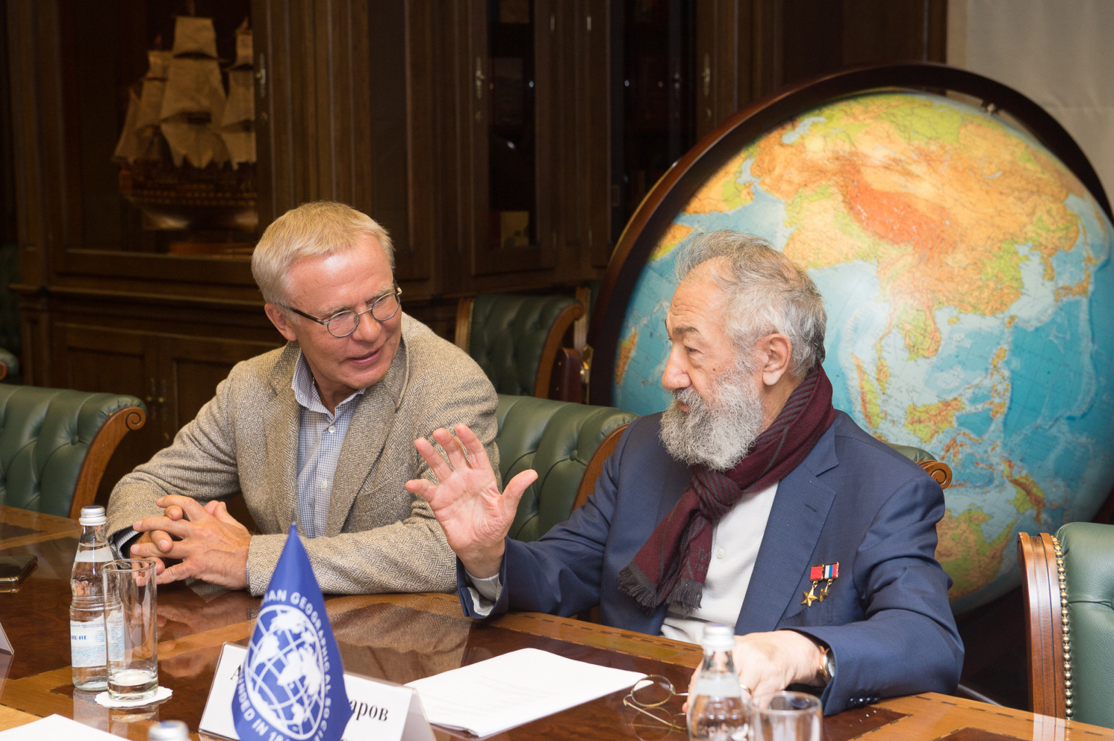 Первый Вице-президент РГО Артур Чилингаров встретился с экоактивистом Льюисом Пью