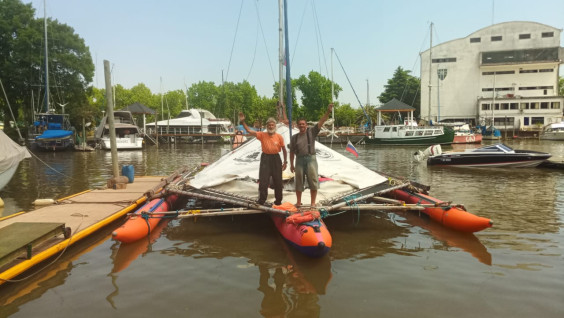 Выходим в море: тримаран кругосветки РГО покинул гостеприимную гавань Сан-Фернандо
