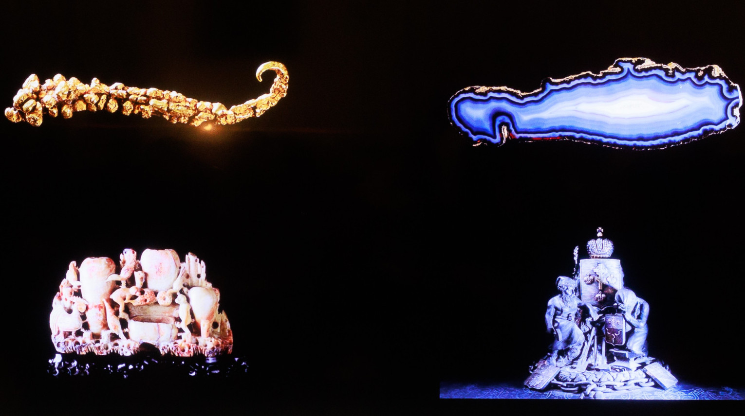 Слайд лекции С.О. Рыжковой,  заместителя директора Горного музея по научно–образовательной деятельности Санкт-Петербургского горного университета императрицы Екатерины II. Фото: Ольга Семенова 