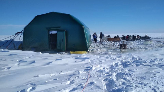 Участники Разведывательно-водолазной команды и ЦПИ РГО оказались в условиях, приближенных к арктическим