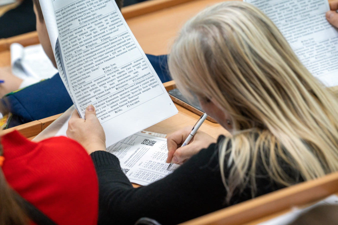 The Geographical Dictation at the central venue. Photo: RGS press service