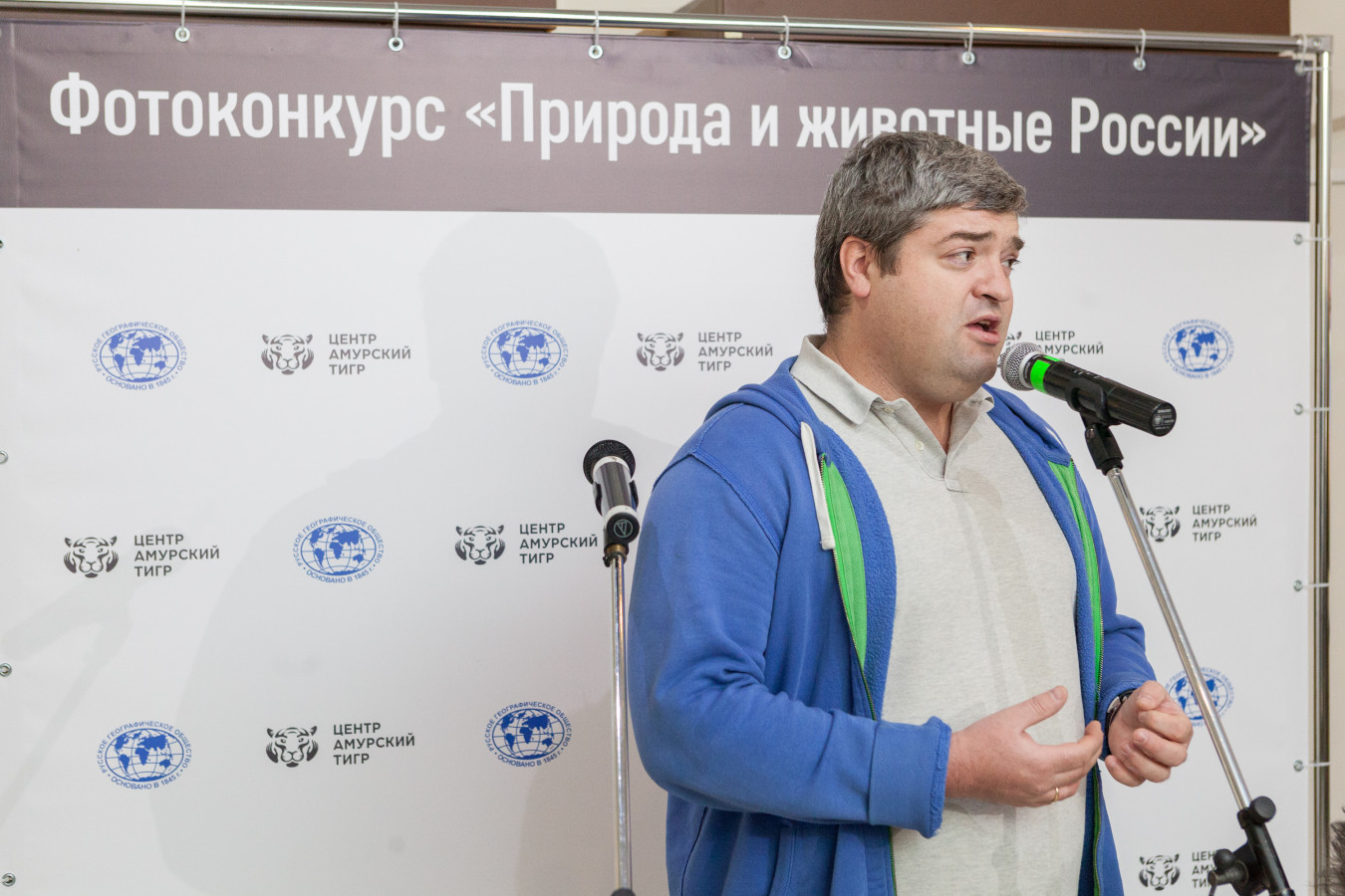 Сергей Доля на открытии выставки 
